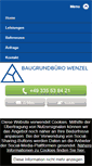Mobile Screenshot of baugrundbuero-wenzel.de